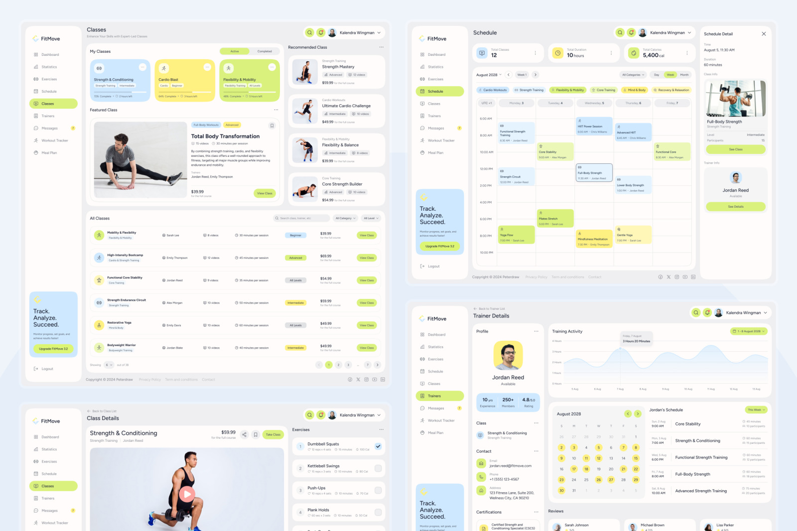FitMove - Fitness Dashboard FitMove - Fitness Dashboard