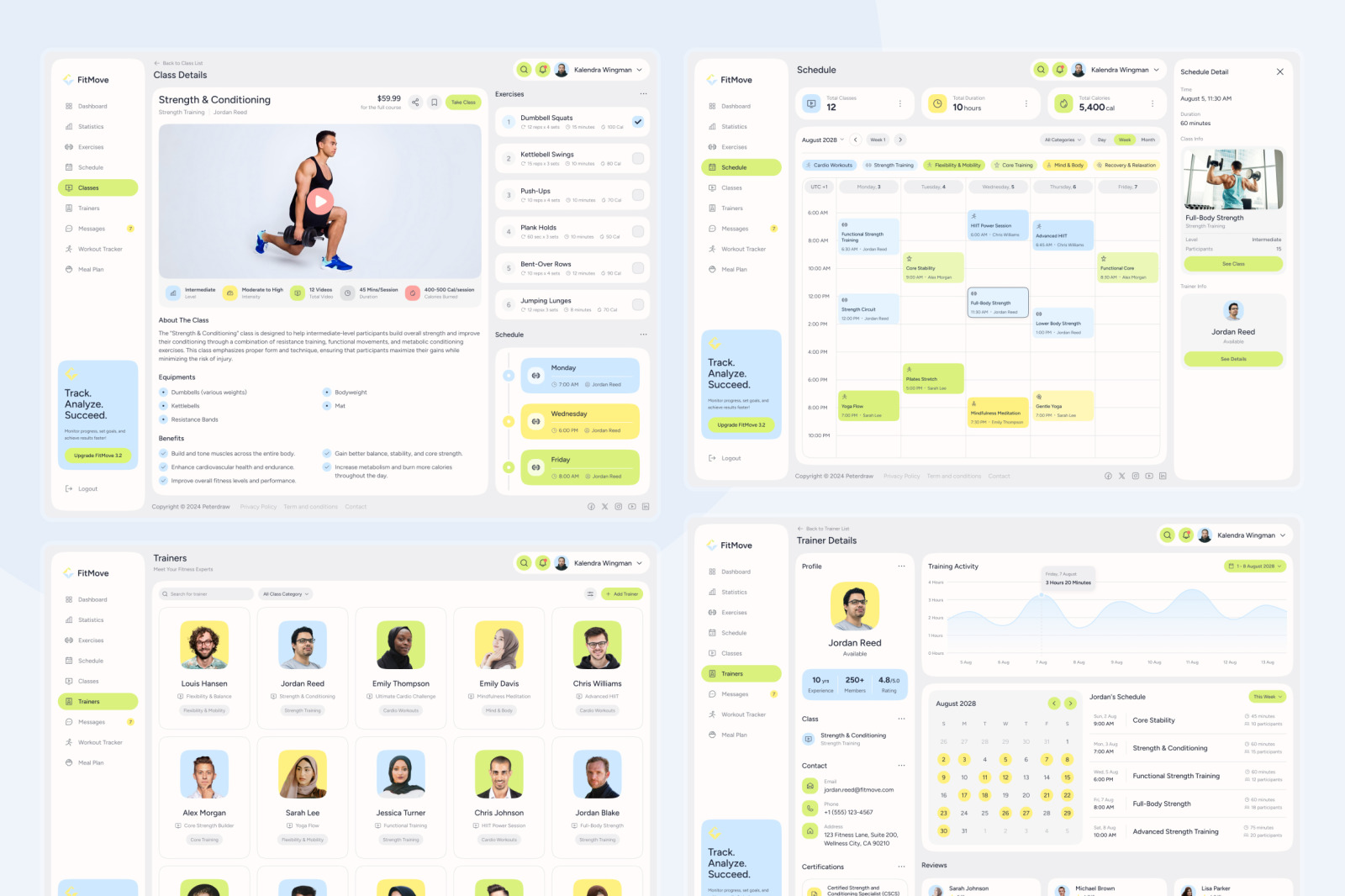 FitMove - Fitness Dashboard FitMove - Fitness Dashboard