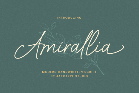 Amirallia Font - Signature script