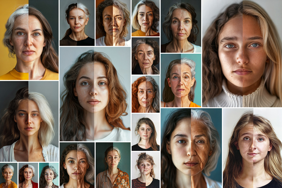 Split faces - 86 images Split faces - 86 images