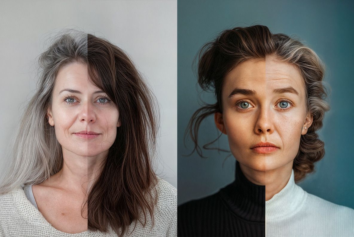 Split faces - 86 images Split faces - 86 images