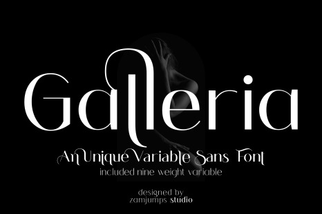 Galleria - An unique variable sans - Artistic expressions