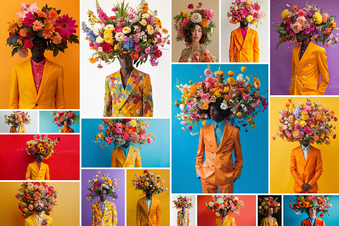 Bouquet on the head - 74 images Bouquet on the head - 74 images