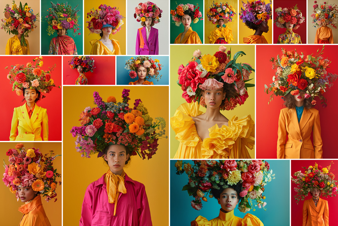 Bouquet on the head - 74 images Bouquet on the head - 74 images