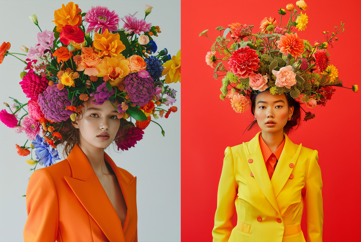 Bouquet on the head - 74 images Bouquet on the head - 74 images