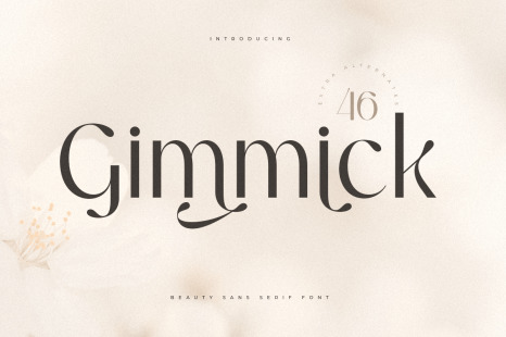 Gimmick - Beauty Sans Serif Font - Elegant logo