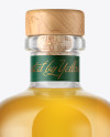 Single Malt Whisky Bottle with Wooden Cap Mockup