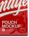 Glossy Pouch Mockup - Front View