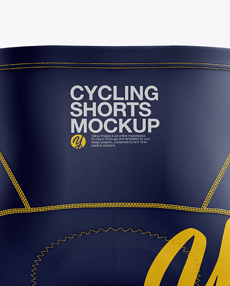 Men’s Cycling Shorts v2 mockup (Back View)