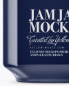 900ml Glossy Ceramic Jam Jar w/ Clamp Lid Mockup - Side View 900ml Glossy Ceramic Jam Jar w/ Clamp Lid Mockup - Side View