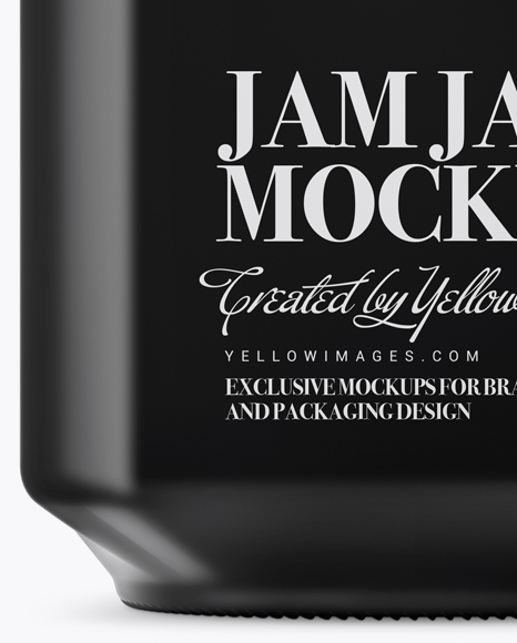 900ml Matte Ceramic Jam Jar w/ Clamp Lid Mockup - Side View 900ml Matte Ceramic Jam Jar w/ Clamp Lid Mockup - Side View