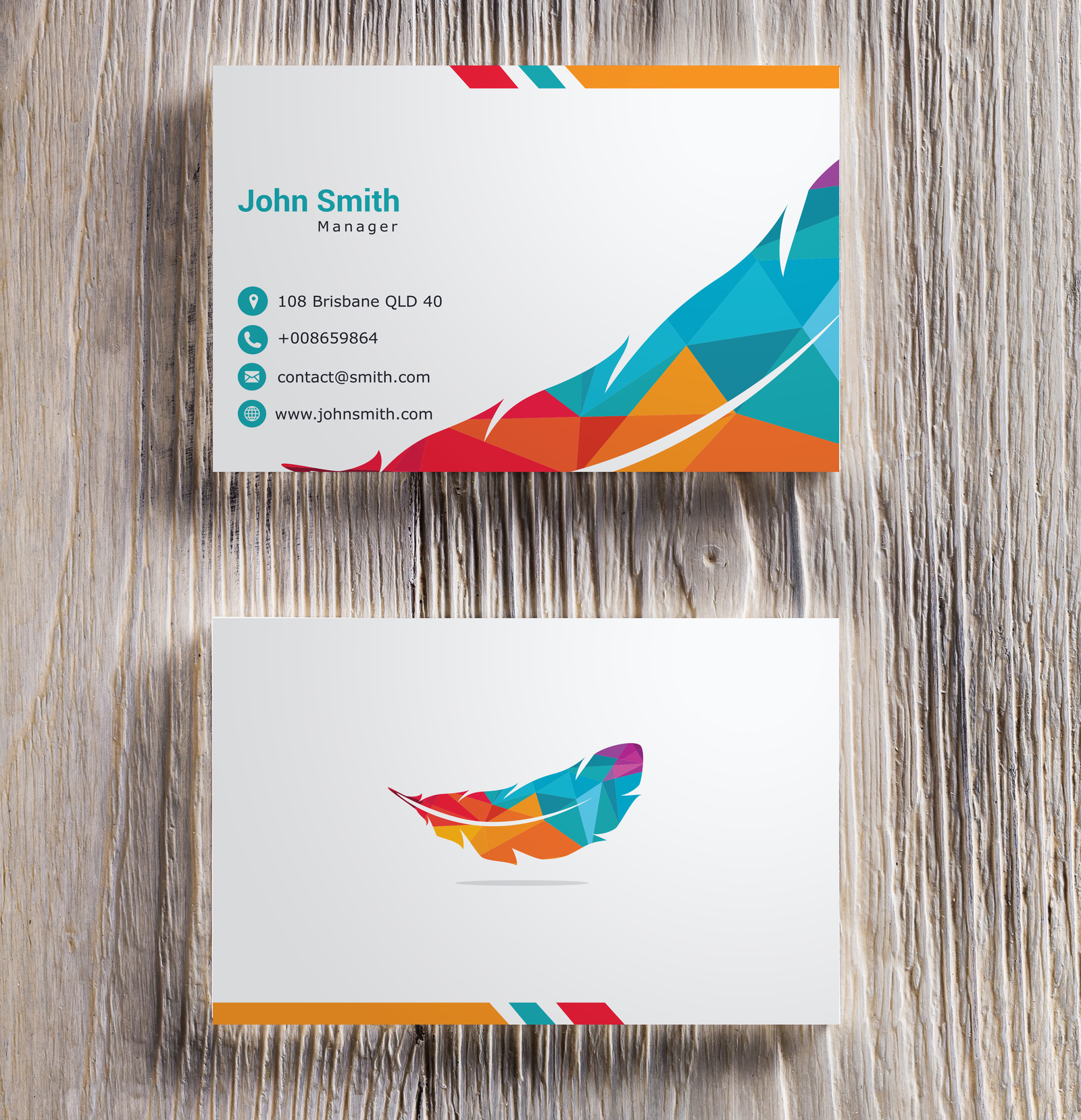 Business card mock up