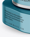 Metallic Square Cosmetic Jar Mockup - Halfside View (High-Angle Shot) Metallic Square Cosmetic Jar Mockup - Halfside View (High-Angle Shot)