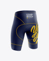 Men’s Cycling Shorts v2 Mockup (Back Left Half Side View)