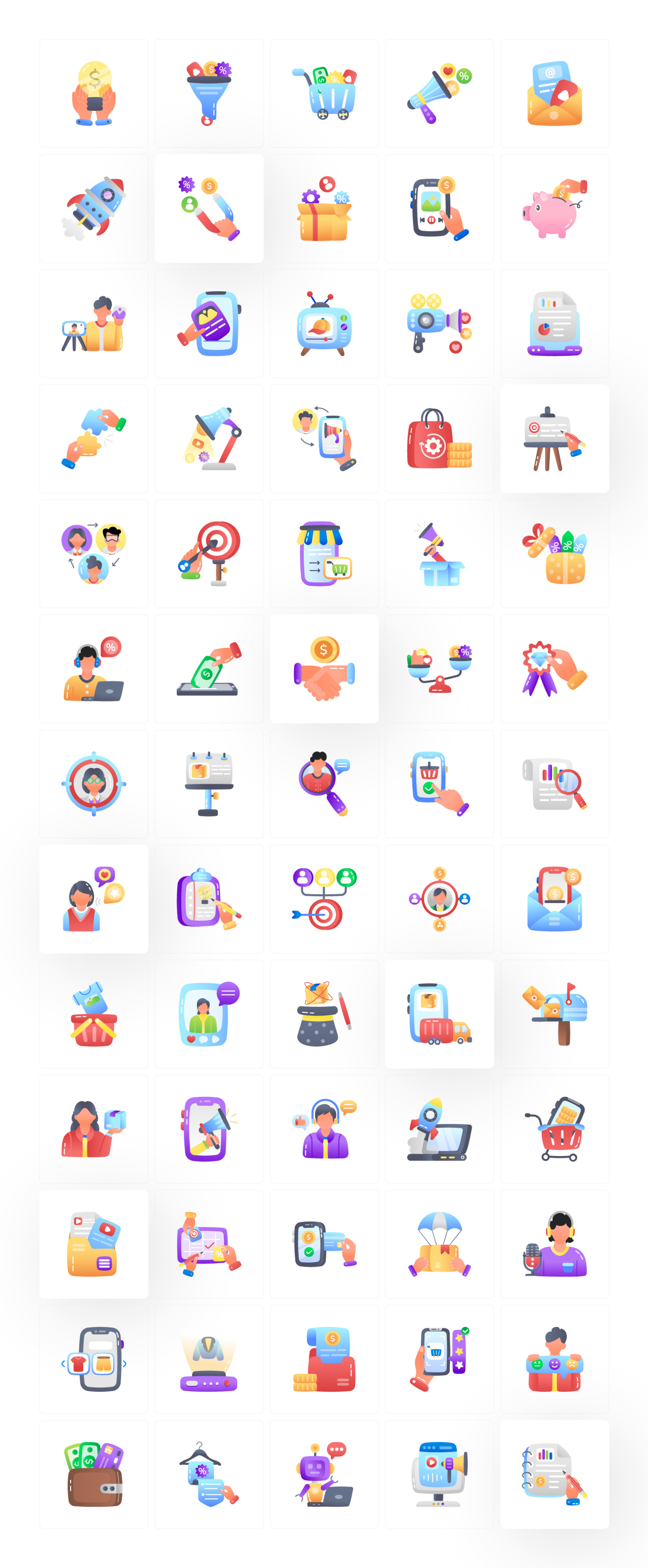 Animated Marketing Icons