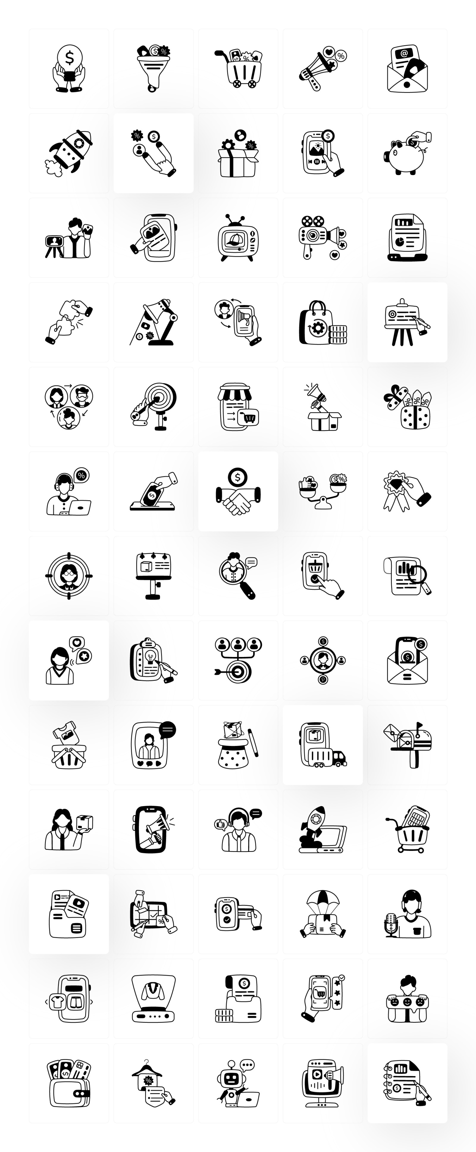 Animated Marketing Icons