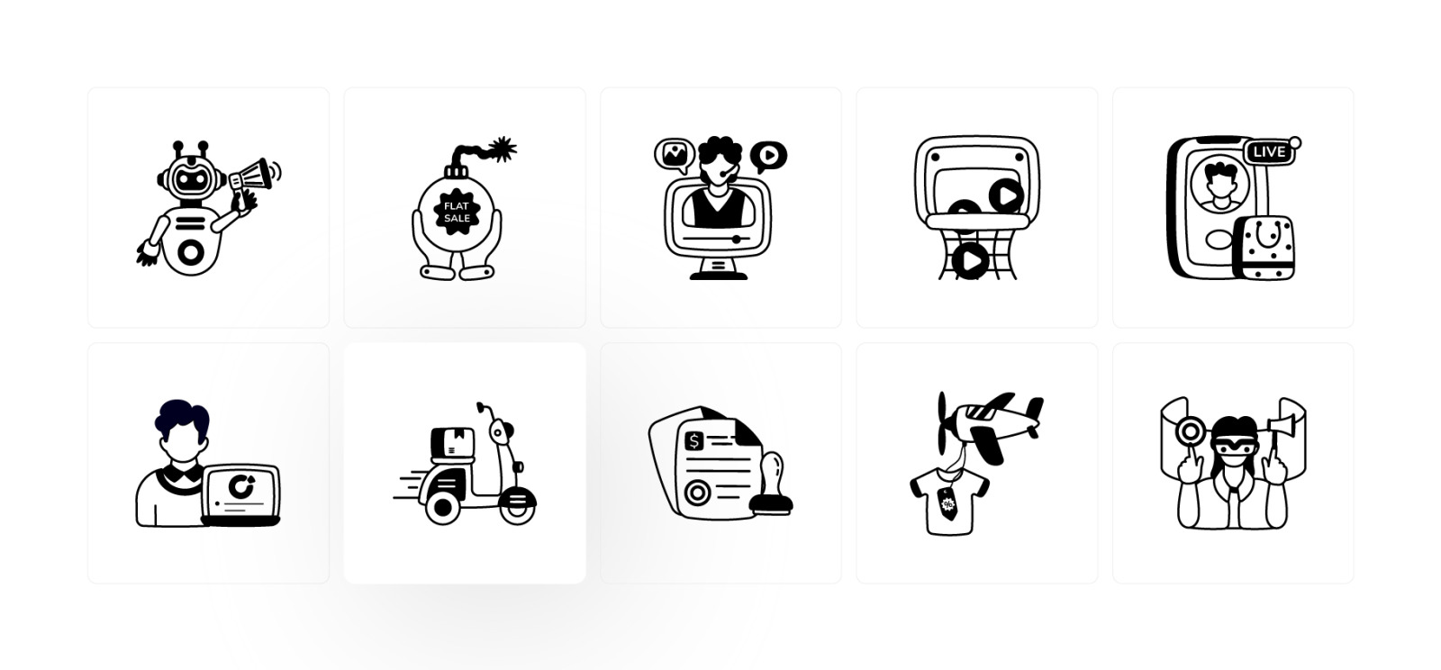 Animated Marketing Icons