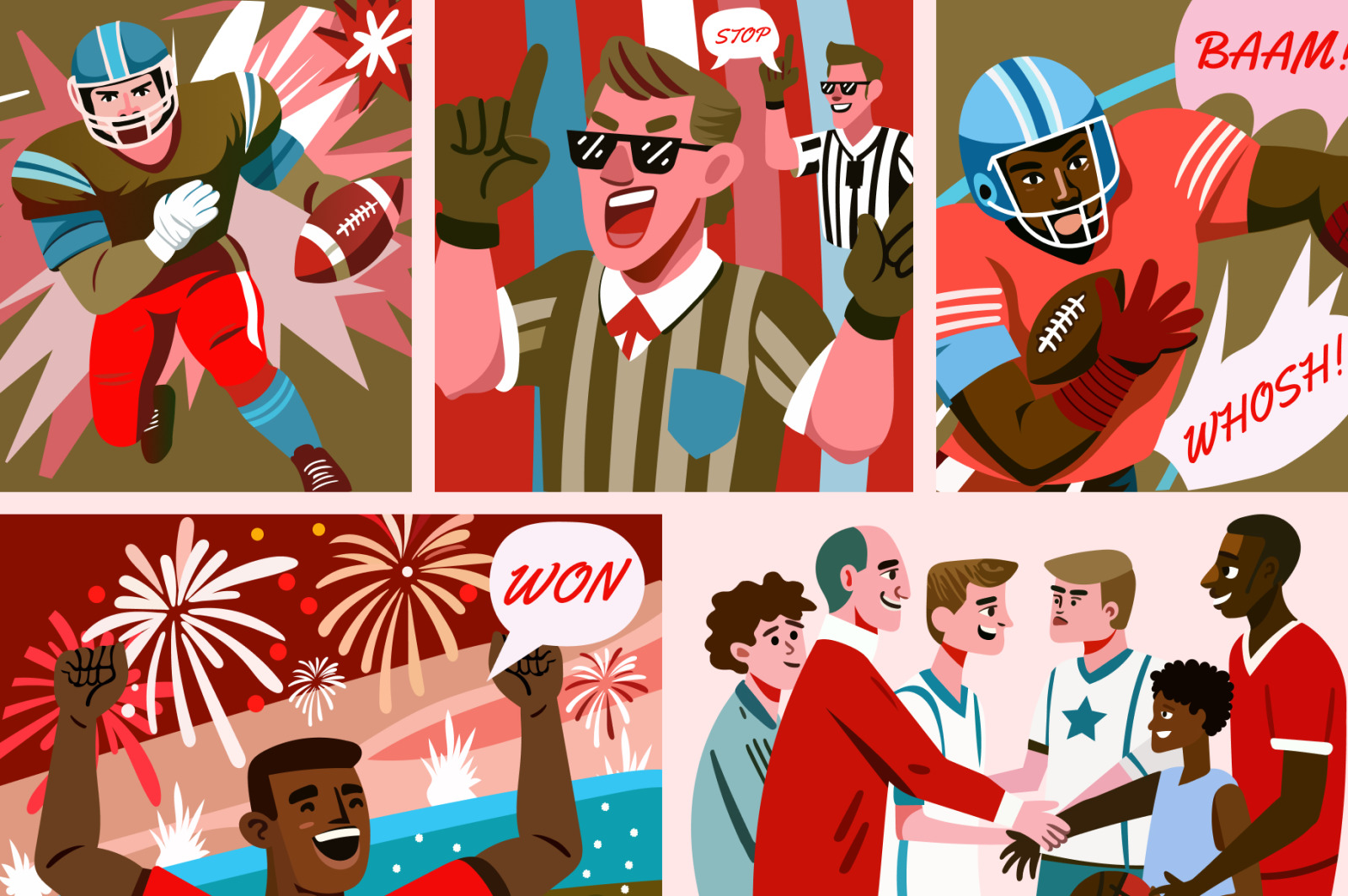Sports Illustrated NFL Vector Illustrations Sports Illustrated NFL Vector Illustrations