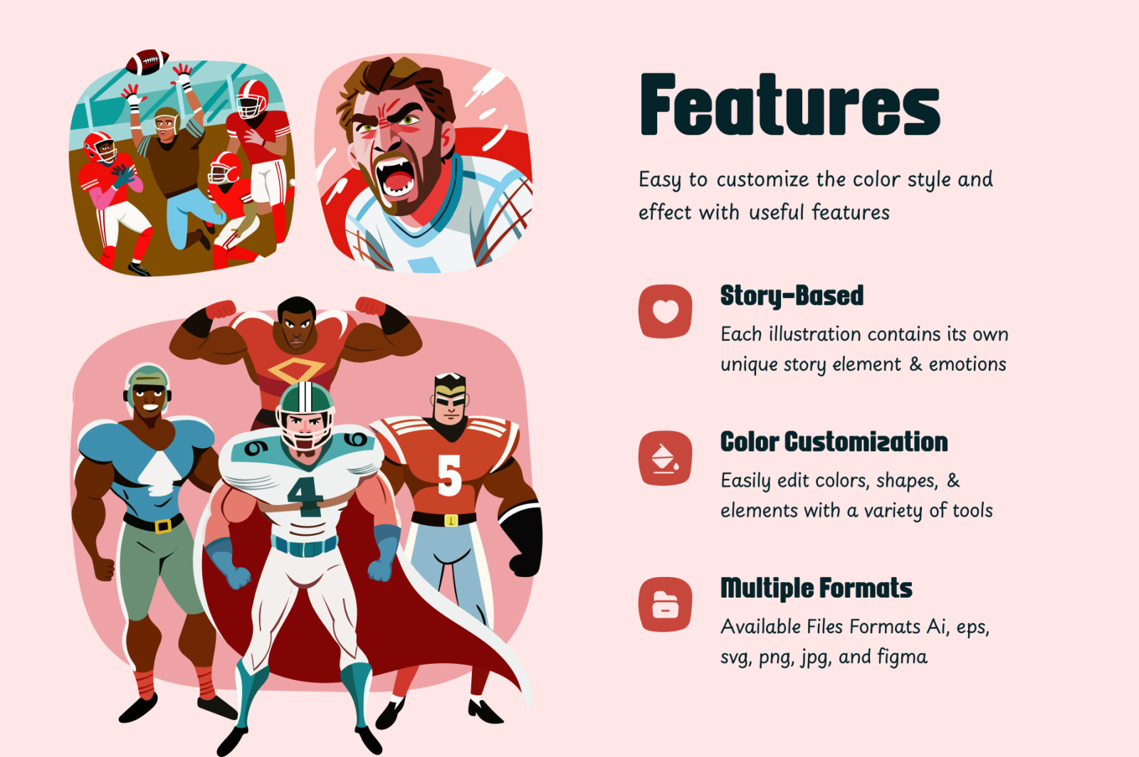 Sports Illustrated NFL Vector Illustrations Sports Illustrated NFL Vector Illustrations
