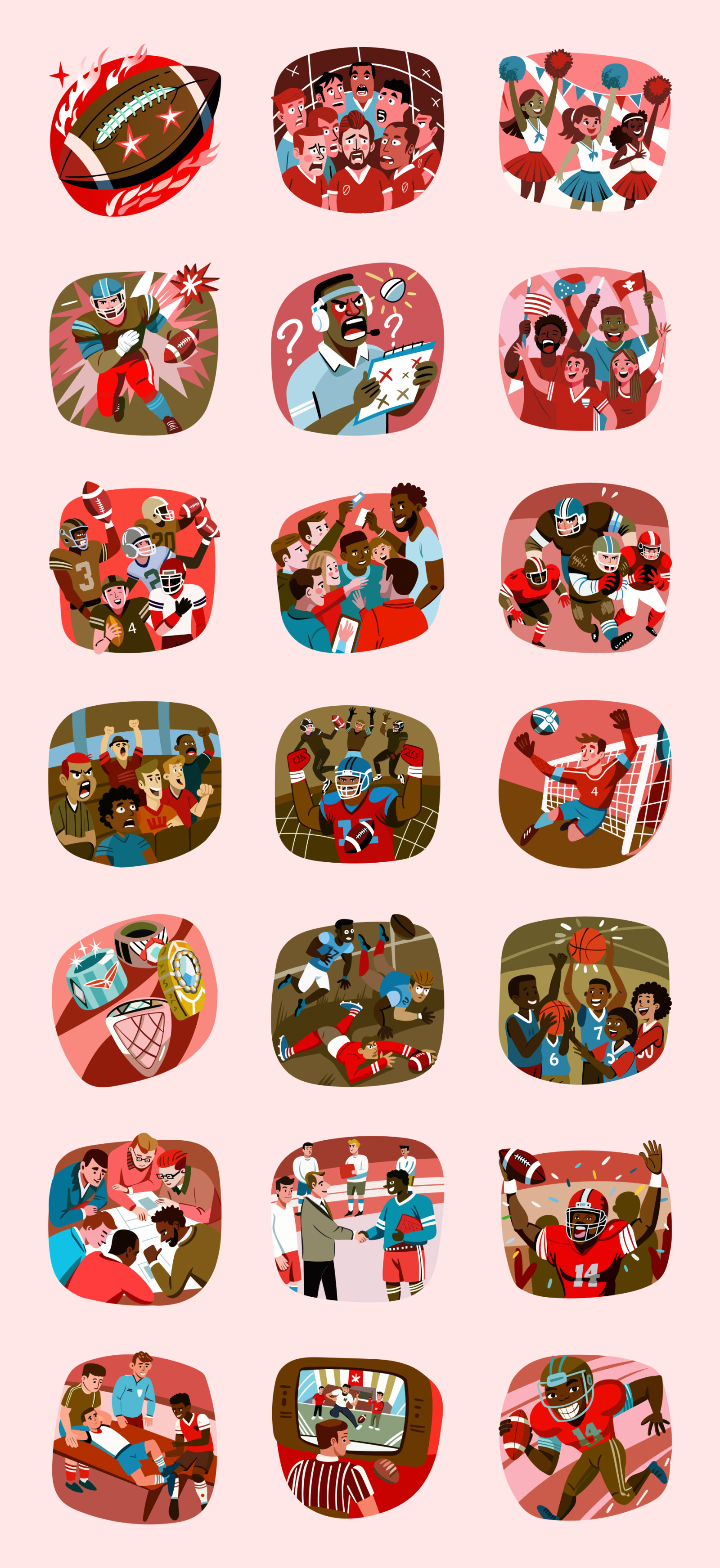 Sports Illustrated NFL Vector Illustrations Sports Illustrated NFL Vector Illustrations