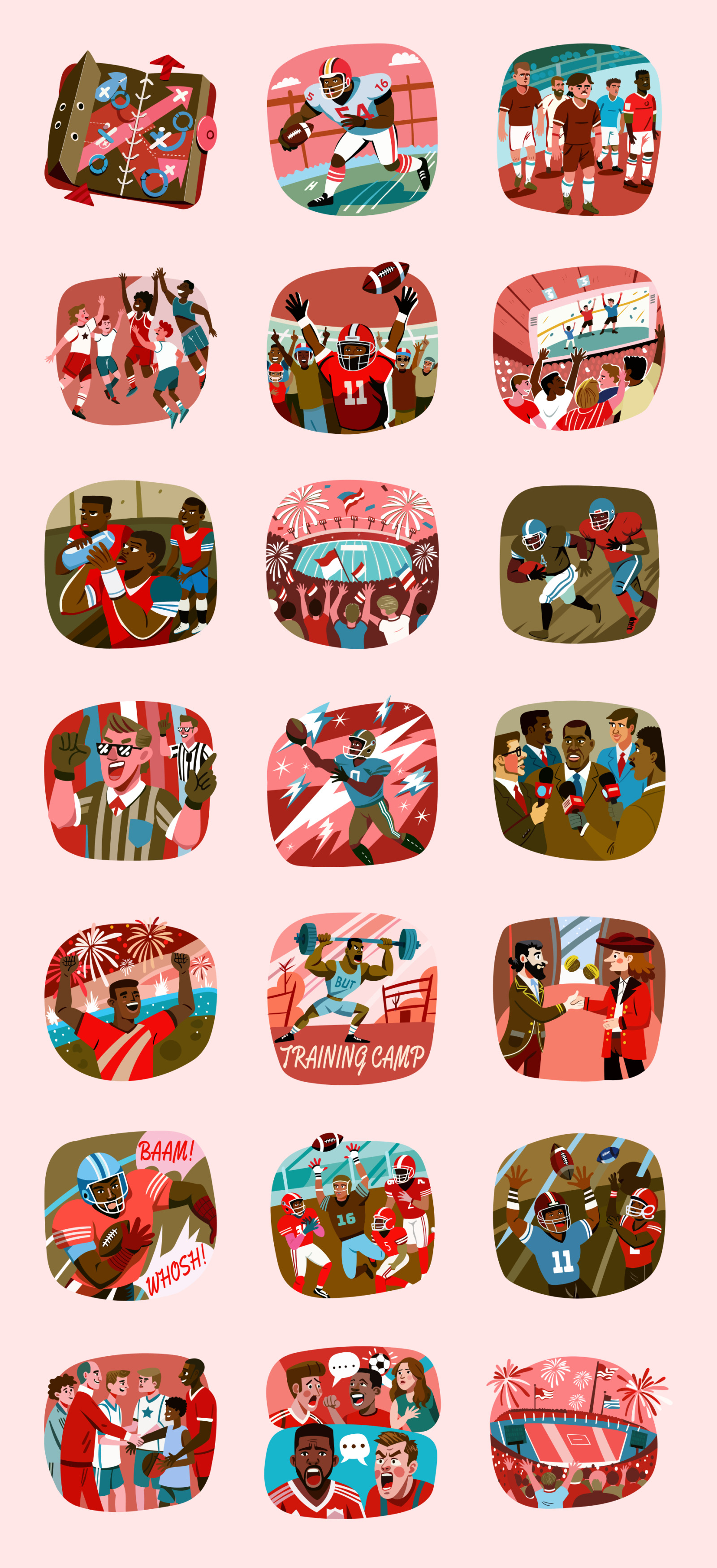 Sports Illustrated NFL Vector Illustrations Sports Illustrated NFL Vector Illustrations