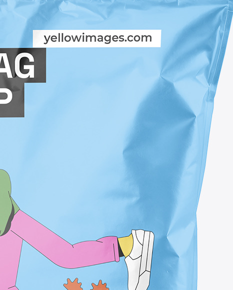 Glossy Food Bag Mockup