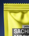 Glossy Metallic Sachet Mockup