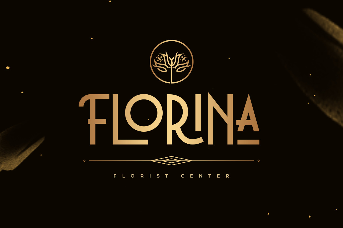 Growing - Luxury Modern Art Deco Font Growing - Luxury Modern Art Deco Font