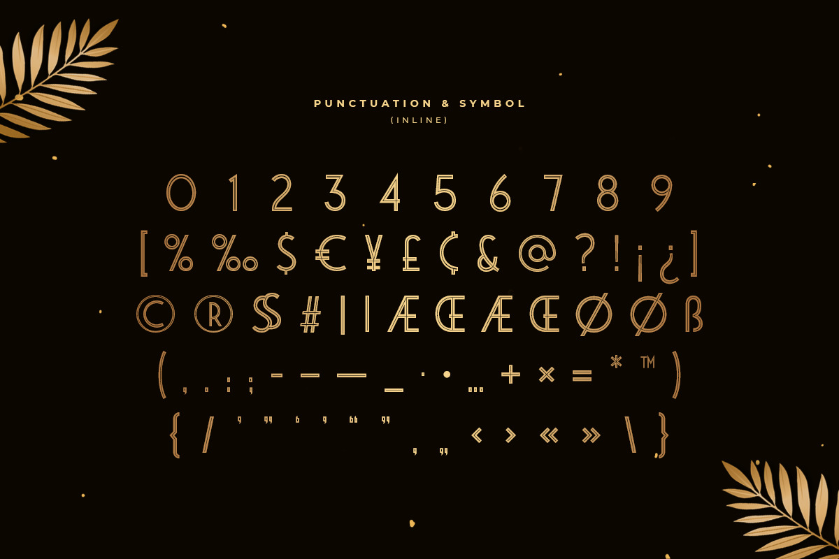 Growing - Luxury Modern Art Deco Font Growing - Luxury Modern Art Deco Font