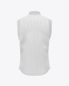 Matte Quilted Vest Mockup - Back View
