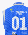 Matte Quilted Vest Mockup - Back View