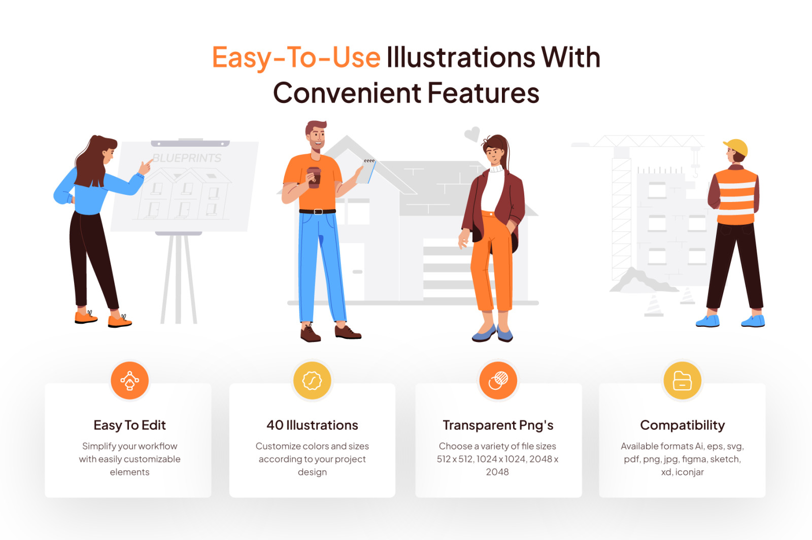 Real Estate and Broker Illustrations Real Estate and Broker Illustrations