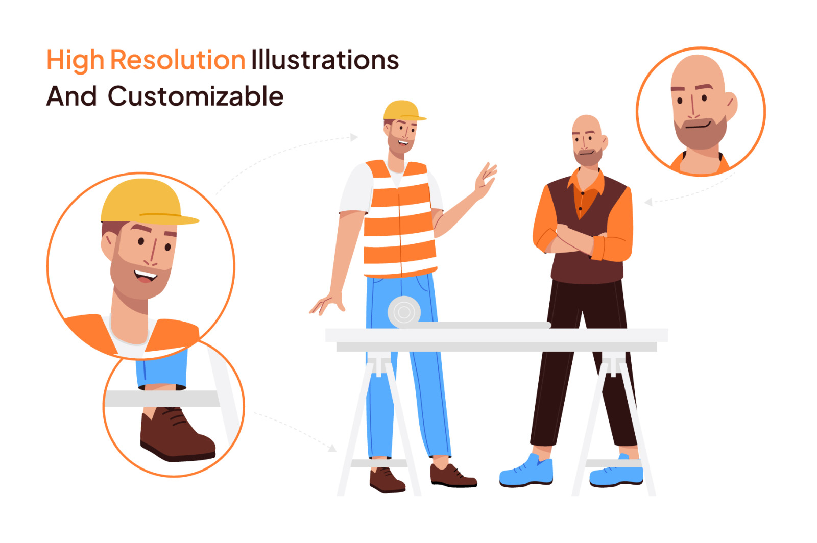 Real Estate and Broker Illustrations Real Estate and Broker Illustrations