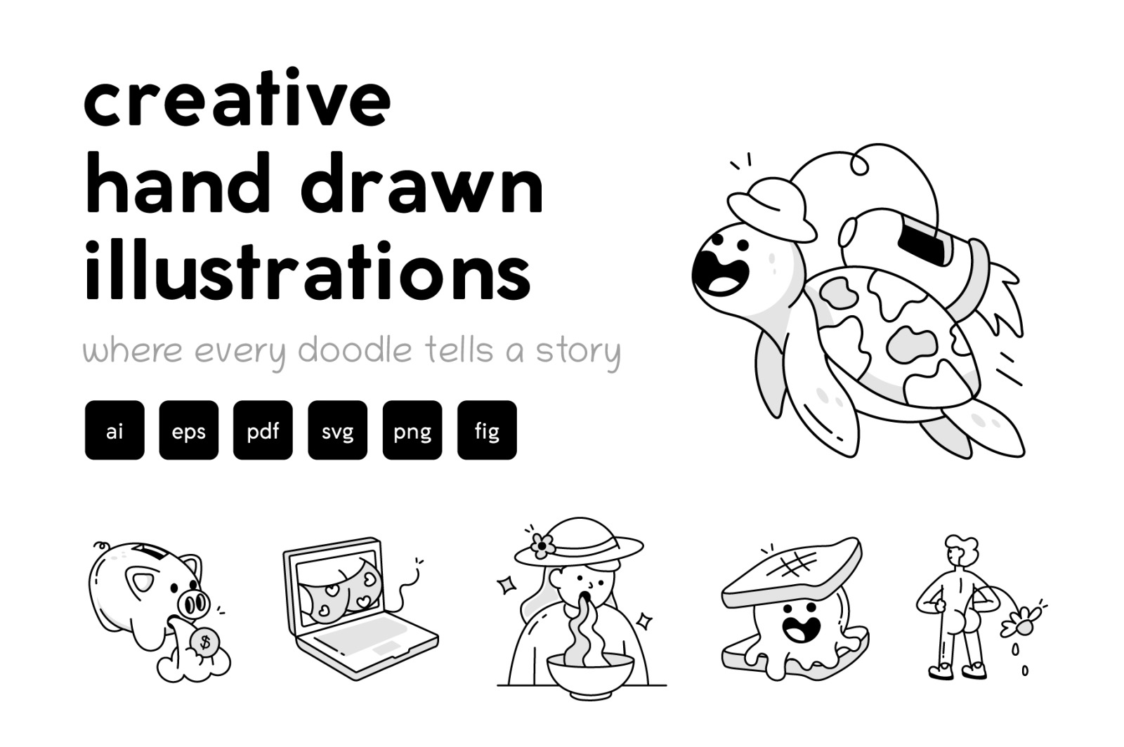 Creative Doodle Icon Pack Creative Doodle Icon Pack