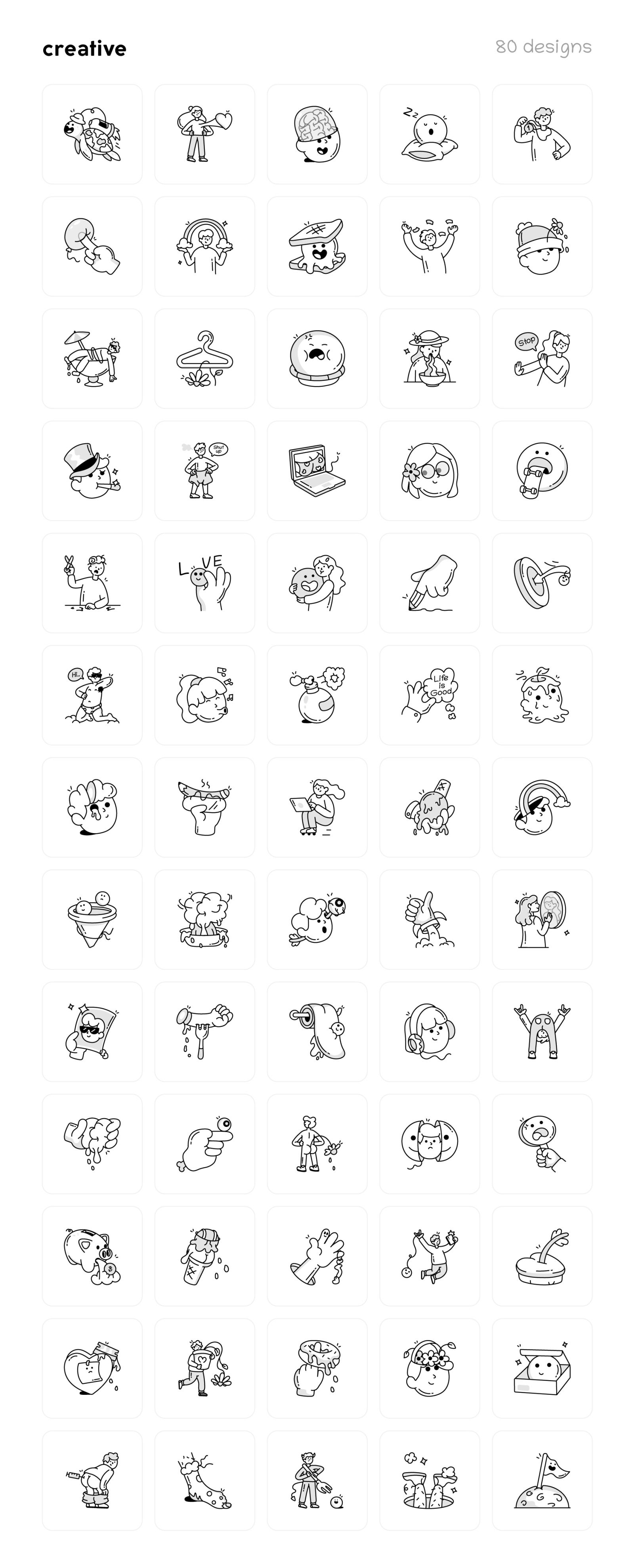 Creative Doodle Icon Pack Creative Doodle Icon Pack