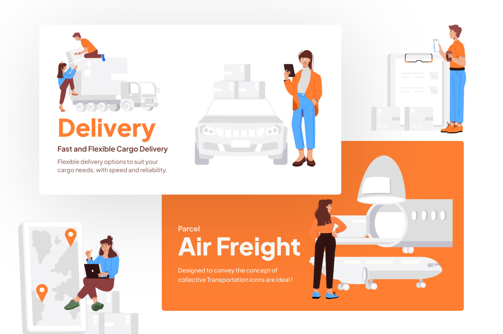 Transportation and Logistics Illustrations