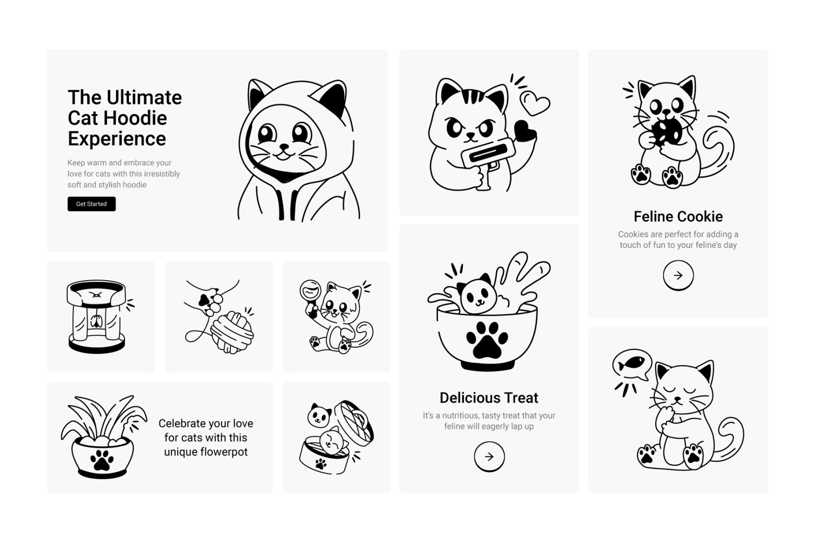 Cute Cat Doodle Icon Pack Cute Cat Doodle Icon Pack