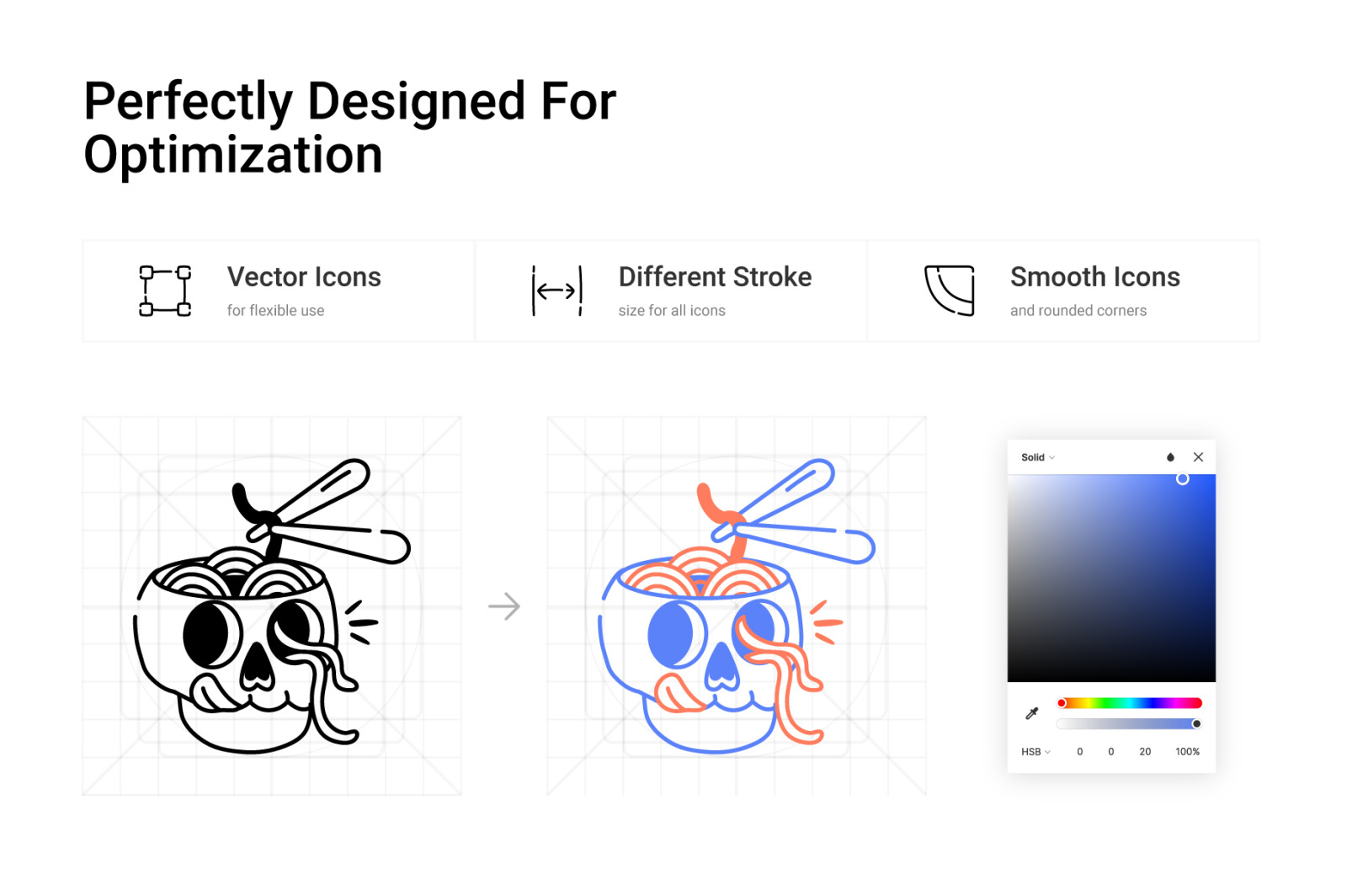 Skull Doodle Icons