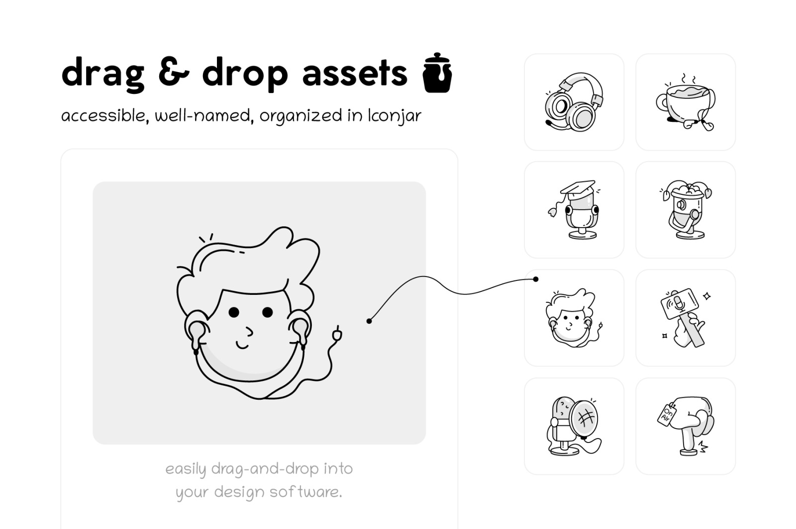Podcast and Communication Icons Podcast and Communication Icons