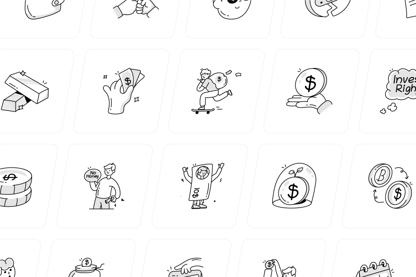 Banking and Investment Icon Set