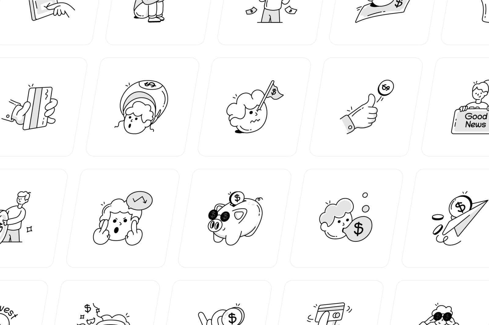 Banking and Investment Icon Set