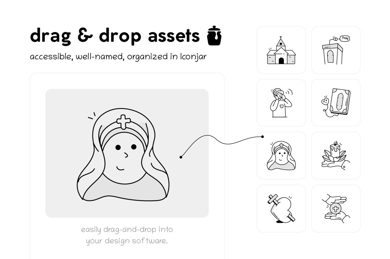 Prayer Doodle Icons Collection Prayer Doodle Icons Collection