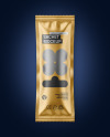 Matte Metallic Sachet Mockup
