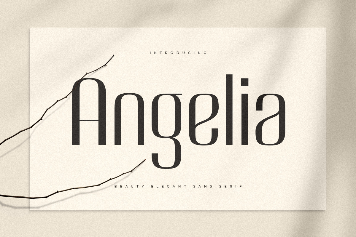 Angelia - Beauty Elegant Sans Serif Angelia - Beauty Elegant Sans Serif