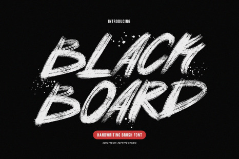 Blackboard | Handwriting Brush Font - Social media font