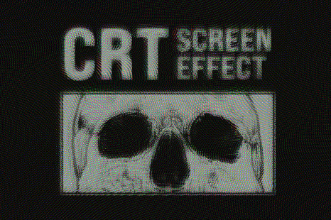 CRT Screen Monitor Effect - Glitched