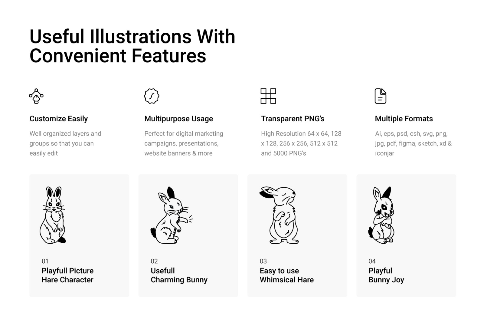 Bunny Drawing Icons Bunny Drawing Icons