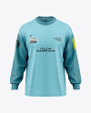 Men's Melange Oversize Sweatshirt Mockup - Front View