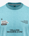 Men's Melange Oversize Sweatshirt Mockup - Front View