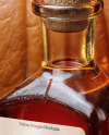 Oil Tincture Square Bottle with Dried Flowers and Pumpkin Mockup